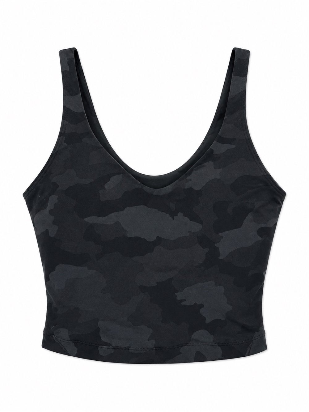Lululemon Black Camo Shelf Bra Tank Top Size 6